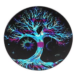 Large Grinder, 2.5 inch Tree of Life Sun Moon Galaxy Grinder- Herb Grinder, (Blue Tree)