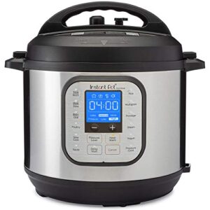 instant pot nova 6 pressure cooker, 6qt, stainless steel/black
