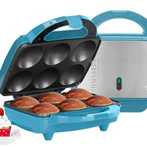 Holstein Housewares Non-Stick Cupcake Maker, Teal - Makes 6 Cupcakes, Muffins, Cinnamon Buns - Birthdays, Holidays, and More