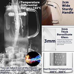 SAMBANGAN Cold Brew Coffee Maker Iced Coffee Maker Ice Tea Maker Glass Airtight - 1.5L/51oz