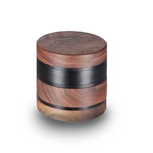 rukioo wooden spice grinder 2.5" black