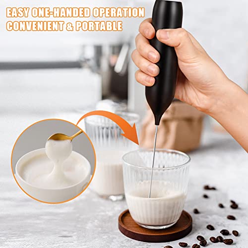 CIRCLE JOY Rechargeable Milk Frother, Handheld Electric Milk Frother, Electric Coffee Whisk, Mini Coffee Mixer for Milk, Macha, Cappuccino and Chocolate