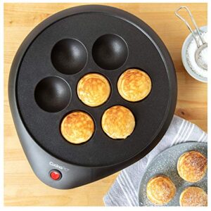 Ebelskiver Maker - Electric Non-stick Baker for Making Takoyaki Ebelskiver plus Octopus Balls, Aebleskivers, Donut Holes and Cake Pops, Unique Danish Pancakes, Unique Holiday Dessert or Gift