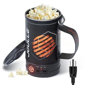 stoke voltaics electric kettle for fast boiling hot water coffee tea, portable for travel, food cooking possible at campsite hotel and home, popcorn maker function turns camping with joys