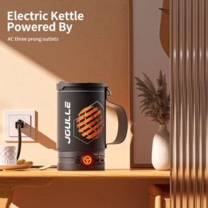 Stoke Voltaics Electric Kettle for Fast Boiling Hot Water Coffee Tea, Portable for Travel, Food Cooking possible at Campsite Hotel and Home, Popcorn Maker Function turns Camping with Joys