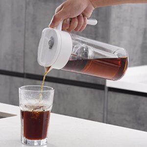 tomiba cold brew coffee maker 1 quart 100% bpa free tritan iced coffee maker cold brew pitcher leak-proof newest patented