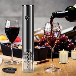 Joyfort Electric Wine Opener Set, Wine Bottle Opener with Charging Base, Automatic Corkscrew with Aerator, Pourer and Foil Cutter,for Wine Lover Gift