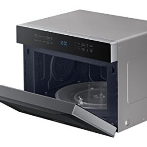 SAMSUNG 1.2 Cu Ft PowerGrill Duo Countertop Microwave Oven w/ Power Convection, Ceramic Enamel Interior, Built-In Capability, 900 Watt, MC12J8035CT/AA, Fingerprint Resistant Stainless Steel, Black