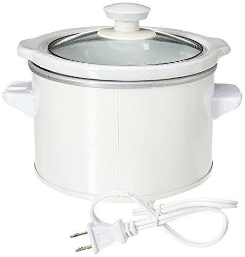 Brentwood Slow Cooker, 1.5 Quart, White