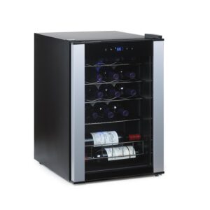 wine enthusiast - 20 bottle evolution series wine cooler - compact mini fridge bottle storage - small refrigerator for beverage storage - 25 1/2" h x 17" w x 18 3/4" d