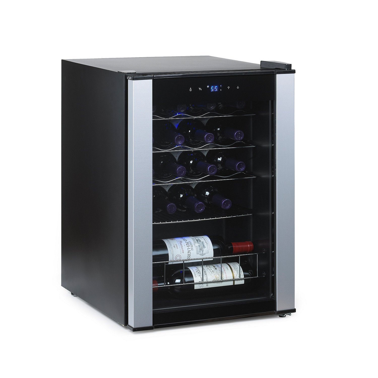 Wine Enthusiast - 20 Bottle Evolution Series Wine Cooler - Compact Mini Fridge Bottle Storage - Small Refrigerator for Beverage Storage - 25 1/2" H x 17" W x 18 3/4" D