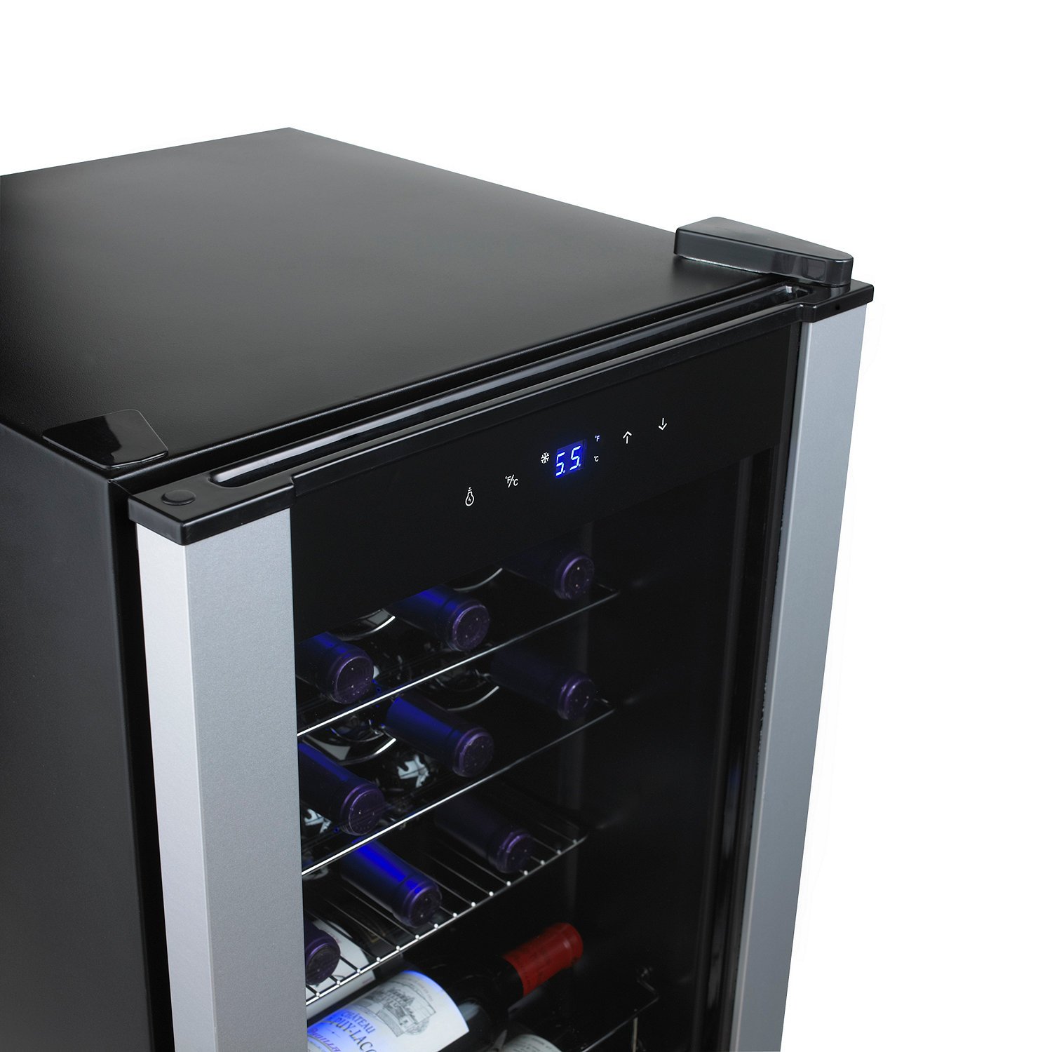 Wine Enthusiast - 20 Bottle Evolution Series Wine Cooler - Compact Mini Fridge Bottle Storage - Small Refrigerator for Beverage Storage - 25 1/2" H x 17" W x 18 3/4" D