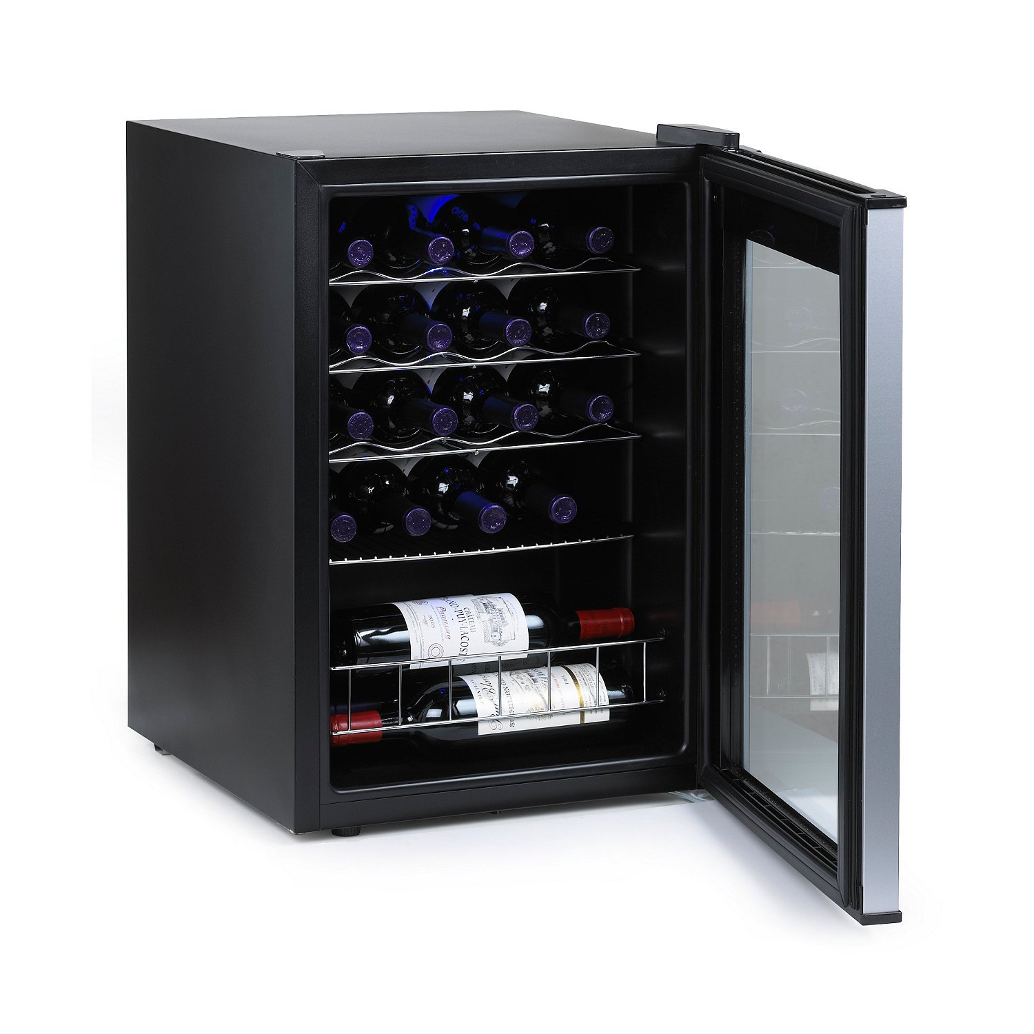 Wine Enthusiast - 20 Bottle Evolution Series Wine Cooler - Compact Mini Fridge Bottle Storage - Small Refrigerator for Beverage Storage - 25 1/2" H x 17" W x 18 3/4" D