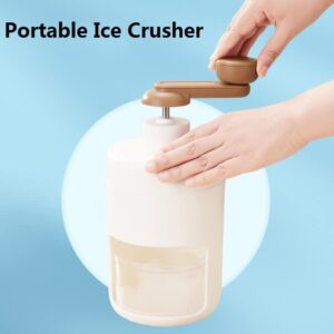 Shoxil Shaved Ice Machine Snow Cone Machine Manual - Portable Ice Crusher and Shaved Ice Machine with Free Ice Cube Trays - BPA Free