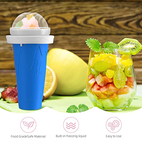 Slushy Maker Cup, Slushy Cup TIK Tok Frozen Magic Squeeze Cup Cooling Maker Cup Quick Frozen Smoothies Cup Ice Cream Maker Cup for Children