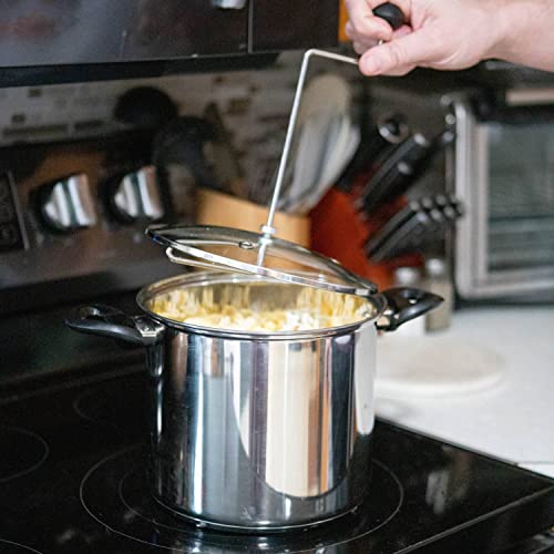 Lehman's Manual Popcorn Popper - Stainless Steel Stovetop Popcorn Maker, No Measuring Needed, Doubles as Cooking Pot