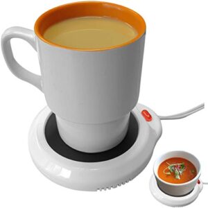 evelots desktop electric mug warmer-coffee/tea/cocoa/soup-scented candles-hot