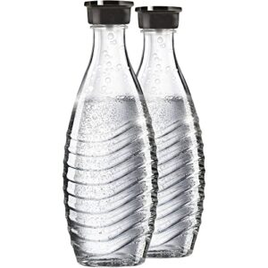 sodastream glass carafe - for the aqua fizz, penguin or crystal machine only - pack of 2