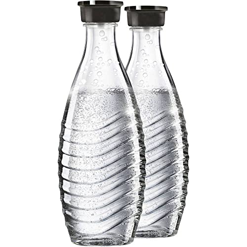 SodaStream Glass Carafe - For the Aqua Fizz, Penguin or Crystal Machine Only - Pack of 2