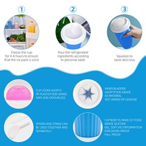 RAUMAXE Slushy Cup Slushy Maker Cup Upgrade 500ml Frozen Magic Cup Large Capacity Cooling Maker Cup Freeze Mug Milkshake Smoothie Mug