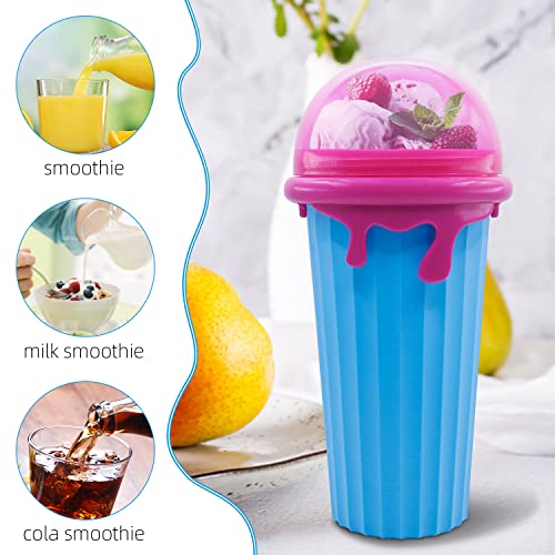 RAUMAXE Slushy Cup Slushy Maker Cup Upgrade 500ml Frozen Magic Cup Large Capacity Cooling Maker Cup Freeze Mug Milkshake Smoothie Mug