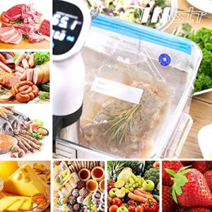 VMSTR Vacuum Sealer Machine, Rechargeable food saver vacuum sealer machine, Portable Handheld food sealer For Sous Vide Cooking, Sous Vide Bags food Storage Set 10 PCS