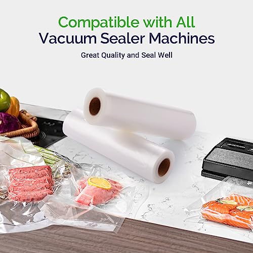 GERYON Vacuum Sealer Bags, 2 Pack 8x30ft Vacuum Sealer Roll Food Sealer Bags for All Vacuum Sealer Machine,BPA free,heavy duty