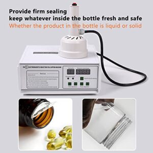 Fanlocn Bottle Cap Sealer, Induction Sealing Machine, Manual Electromagnetic Induction Sealer For Bottle Diameter 20-100mm Plastic Glass Bottles (500A-110v)