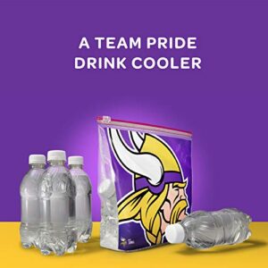 Ziploc Slider Storage Gallon Bag, Great for Grab-and-go Snacking, Tailgating or homegating, 20 Count- NFL Minnesota Vikings