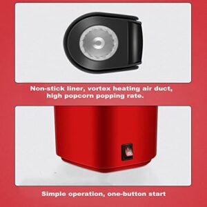 Hot Mini Air Popcorn Popper for Home 3 Minutes Fast Making Healthy Oil Free Smart Popper Gift Set Maker Electric No Oil High Pop Rate Personal Small Popped Machine with Measuring 12 OZ Cup BPA Free