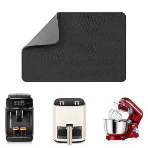 lopnur appliance slider cut to fit, kitchen appliance sliders 360 degree rotation moving on counter, coffee mat heat resistant mat, appliance mover for espresso machine, food processor (medium, grey)