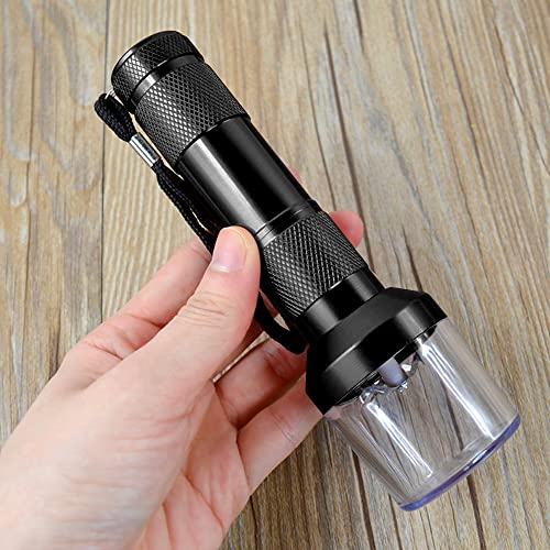 BLOCE Electric Herb Grinder, Electric Grinder for Spice with Cleaning Brush and Spoon, Portable Chopper Fine Grinder Kit (Batteries not included)