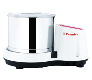 premier compact table top wet grinder with atta kneader and coconut scrapper -110volts 2 ltrs white color