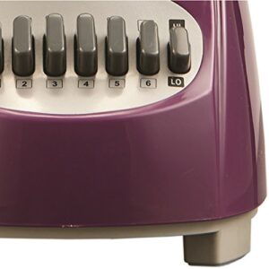 Brentwood JB-220PR Plastic Jar 12-Speed + Pulse Blender, Purple