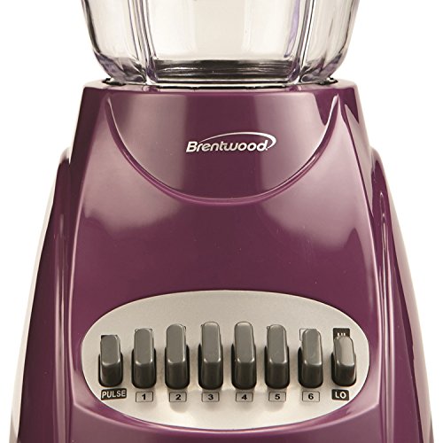 Brentwood JB-220PR Plastic Jar 12-Speed + Pulse Blender, Purple