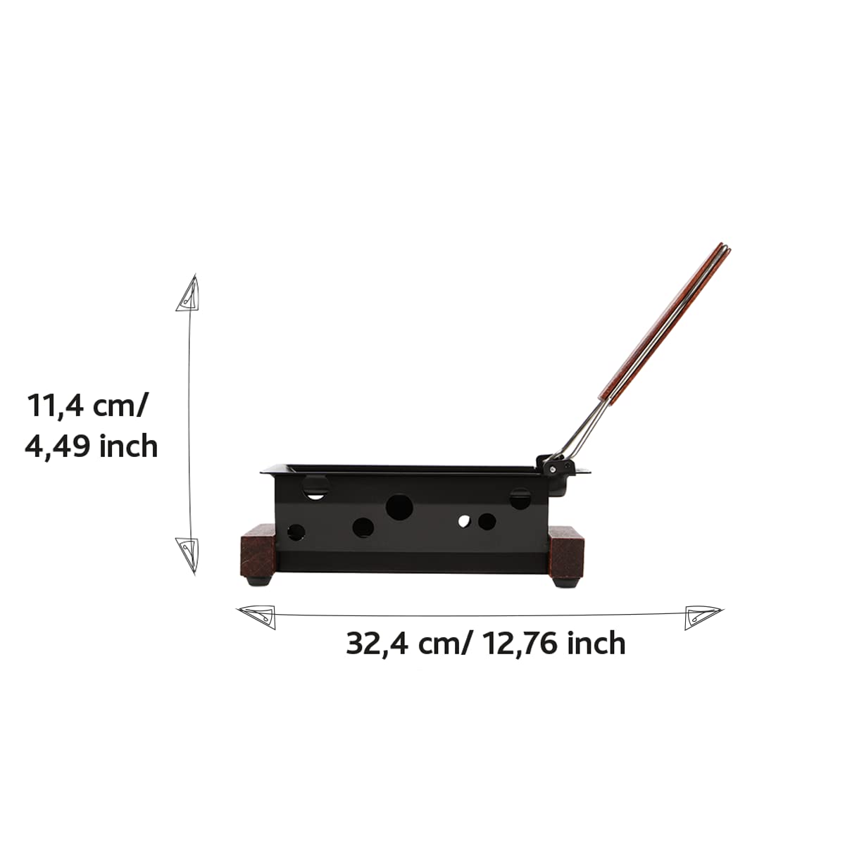 Boska Raclette Grilling Set - Partyclette To Go Vienna Set - Suitable for Cheese, Meat, Fish, and Vegetables - Portable Non-Stick - Dishwasher Safe Wedding Registry Items