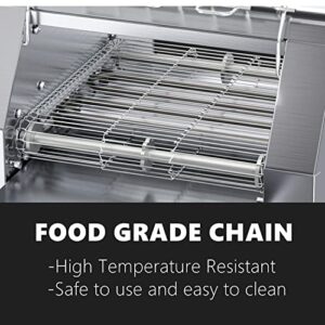 Commercial Toaster Conveyor 150slices/h Restaurant Toaster for Bun Bagel Bread Heavy Duty Stainless Steel Conveyor Toaster