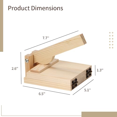 yeesport Wooden Tortilla Press Mexican Tortillera Presser Flattening Tool, Natural Wood Flour Wheat Dough Presser, Dough Spreader for Pancake Dumpling Corn Tortilla, DIY Food Dough Helper Laminate