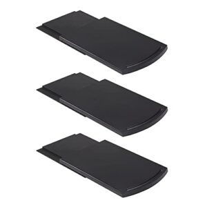 Kitchen Appliance Sliding Tray, Bruvoalon Coffee Slider, Sliding Tray for Coffee Maker, Kitchen Aid Mixer, Blenders and Air Fryer, Appliance Slider for Coutertop with Rolling Wheels (3 Pack)
