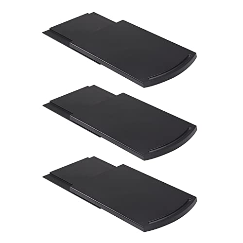 Kitchen Appliance Sliding Tray, Bruvoalon Coffee Slider, Sliding Tray for Coffee Maker, Kitchen Aid Mixer, Blenders and Air Fryer, Appliance Slider for Coutertop with Rolling Wheels (3 Pack)