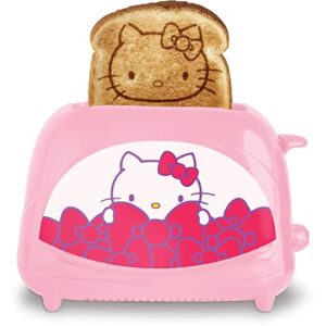 uncanny brands hello kitty two-slice toaster- toasts your favorite kitty on your toast