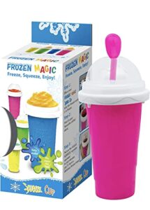 slushy cup maker, cleaning bursh included, slushie cup, slushy maker cup, double layer durable cooling cup, squeeze cup, slushie maker, diy slushie smoothie maker, must haves 2023