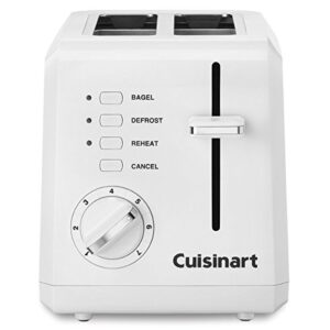 cuisinart cpt-122 compact 2-slice toaster white - renewed