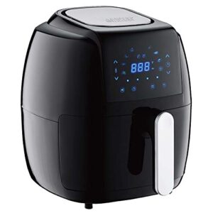 gowise usa gw22921-s 8-in-1 digital air fryer with recipe book, 5-qt, black