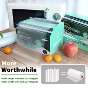 Happy Seal 8" x 100' Vacuum Seal Roll with Cutter, Vacuum Sealer Bags for Food Saver, BPA Free, Commercial Grade, Great for Food Storage, Meal prep and Sous Vide