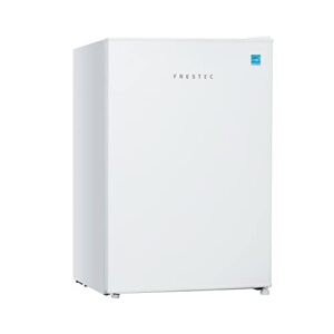 frestec 2.5 cu' mini refrigerator, small refrigerator, mini fridge with freezer, compact refrigerator, white (fr 250 wh)