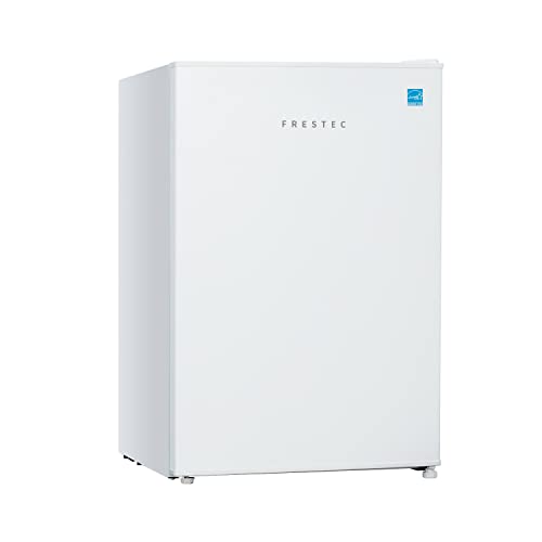 Frestec 2.5 CU' Mini Refrigerator, Small Refrigerator, Mini Fridge with Freezer, Compact Refrigerator, White (FR 250 WH)