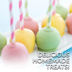 Nostalgia MyMini Cake Pop Maker, Compact Dorms, Apartments, Non-Stick Cooking Surface Makes 7 Mini Treats Easy-to-Clean, Perfect for Bite-Sized Desserts or Snacks, Keto Friendly, Purple