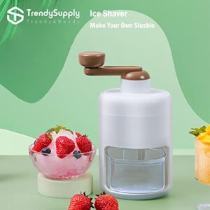 TrendySupply Snow Cone Machine, Table-Top Slushie Maker, Ice Shaver, Premium Ice Crusher for Margaritas, Slushy, Cocktail, Home with 1 Reusable Ice Cup