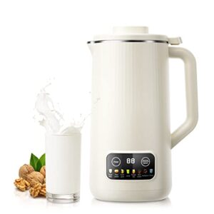 nut milk maker machine - 20 oz multi automatic almond milk machine with 10 blades, homemade almond, oat, soy, etc grain, soy milk maker machine with delay start/keep warm/self-cleaning/free filtering